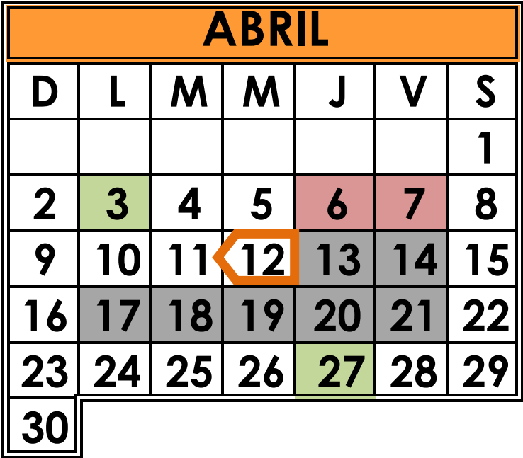 Actividades Académicas en Bachillerato Cuatrimestral del mes Abril 2023