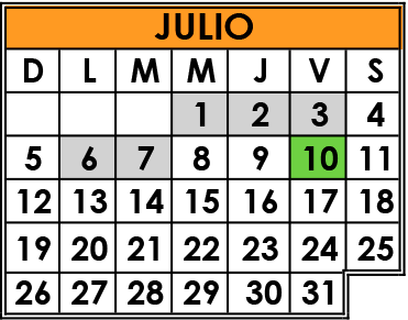 Actividades Académicas en Bachillerato Semestral del mes Julio 2025