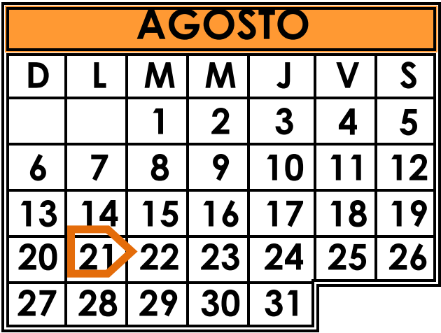 Actividades Académicas en Bachillerato Semestral del mes Agosto 2023